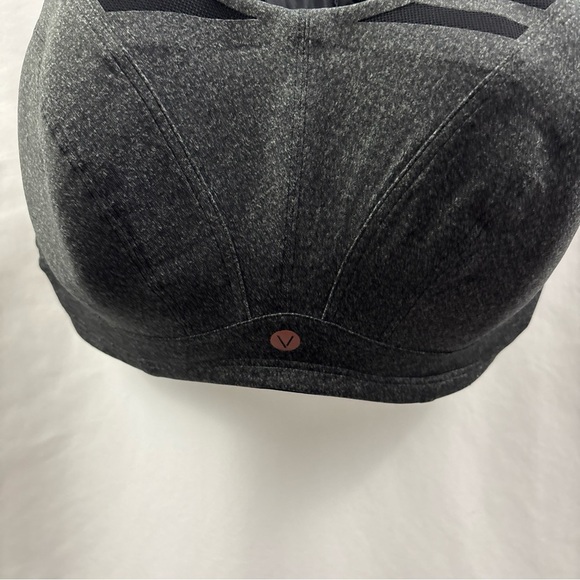 Livi Lane Bryant Max Support Underwire Gray Black Sports Bra 44DDD High Impact - Picture 6 of 12